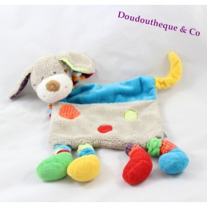 Dog Flat Comforter MOTS D'ENFANTS LECLERC grey round multicolours
