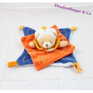 Doudou dish Bären DOUDOU und Firma Indidou Orange und blau Kollektion