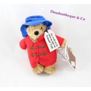 Peluche ours Paddington Bear RÄTTSTART manteau rouge chapeau bleu 18 cm Limité 2014