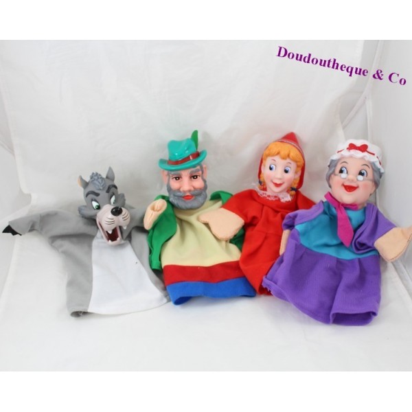 Marionnettes à Main Lot de 4 Marionnettes d'animaux Marins en
