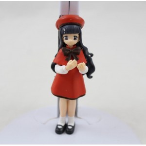 Tarjeta miniatura Captor Sakura C.K.N Tomoyo Gashapon vestido rojo 10 cm