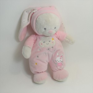 MAX & SAX Carrefour Cloud Pink Bunny Plush 30 cm