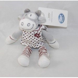 Mini plush Lolita cow NOUKIE'S Paquito and Lolita polka dot dress 16 cm