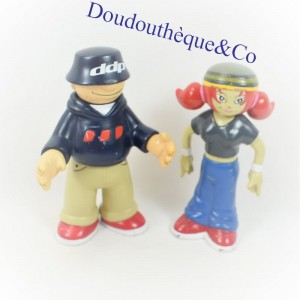 DDP Boy and Girl Articulated Mascot Figurines 14 cm