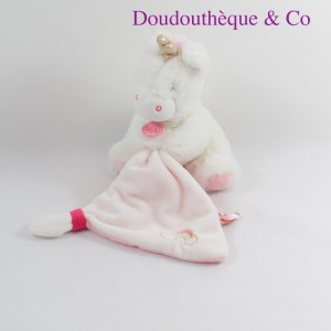 Unicorn handkerchief cuddly toy BABY NAT' white rainbow 26 cm