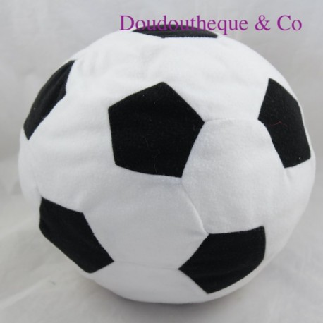 Peluche ballon de foot IKEA football blanc noir 20 cm