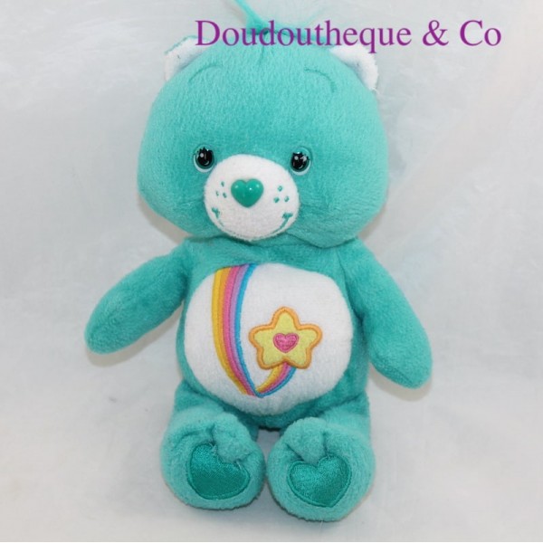 Plush Grostaquin CARE BEARS Les Bisounours green shooting star 23