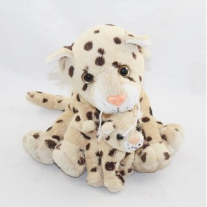 Plush mother leopard and...