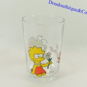 Lisa and Maggie The Simpsons Flower and Butterfly Mustard Glass TM & FOX 2017