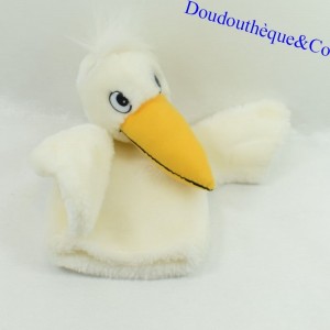 Doudou Puppet Duck LUFTHANSA Publicidad Bird Travel Blanco Amarillo 22 cm