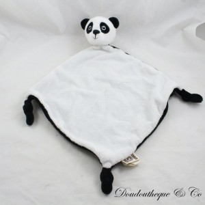 Peluche piatto Panda NATURE PLANET Oeko bianco nero
