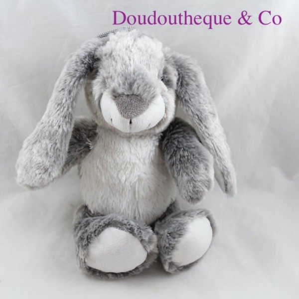 Rabbit plush IMAGIN Jeannot grey white 18 cm SOS cuddly toy