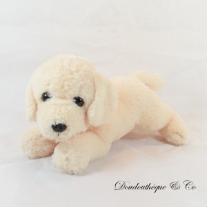 Dog cuddly toy WITHOUT BRANDED white elongated 33 cm
