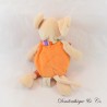 Mouse plush BABY NAT Orange multicolored scarf 28 cm