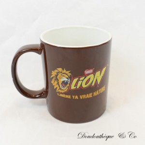 Mug LION de NESTLE barre chocolat marron tasse céramique 10 cm