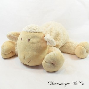 Sheep plush NATURE ET DEDÉCOUVERTES curly beige 30 cm