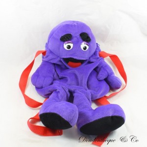 McDONALD'S Purple Monster Mcdo Vintage 2001 Zaino in peluche 45 cm
