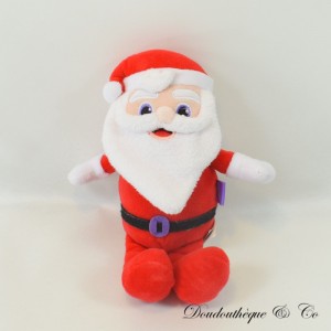Babbo Natale peluche MILKA abito bianco barba rossa 24 cm